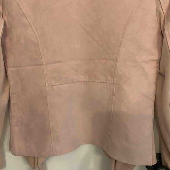 Faux suede drape front blazer - Picture 7 of 9